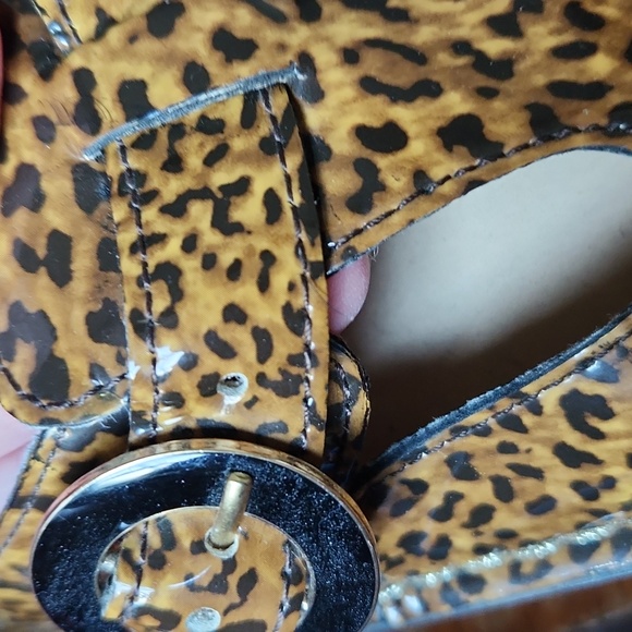 Alegria Leopard Print Clogs Shoes 36 US 6-6.5 - Picture 12 of 13